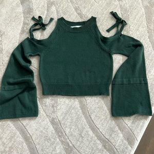 Lovers + Friends Cold Shoulder Crop Sweater